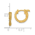 14K .18ct 18-1.3mm Round Hoop w/ Safety Clasp Earring Mountings