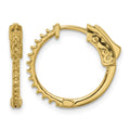 14K .40ct 26-1.5mm Round Hoop w/ Safety Clasp Earring Mountings