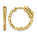 14K .7ct 20-2.0mm Round Hoop w/ Safety Clasp Earring Mountings