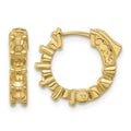 14K 1.7ct 10-3.5mm Round Hoop w/ Safety Clasp Earring Mountings