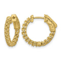 14K .56ct 28-1.75mm In/Out Hoop w/ Safety Clasp Earring Mountings