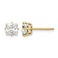 14k 5mm Cubic Zirconia Earrings