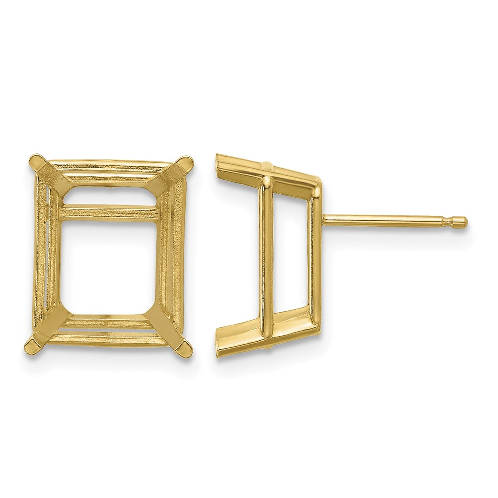 14k 12x10 Emerald Earring Mountings