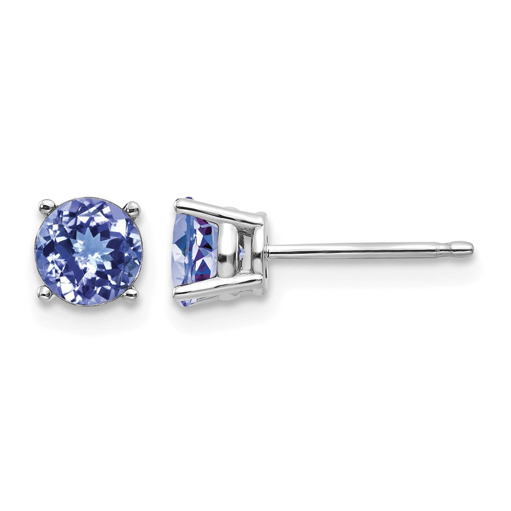 14k White Gold Tanzanite Earrings