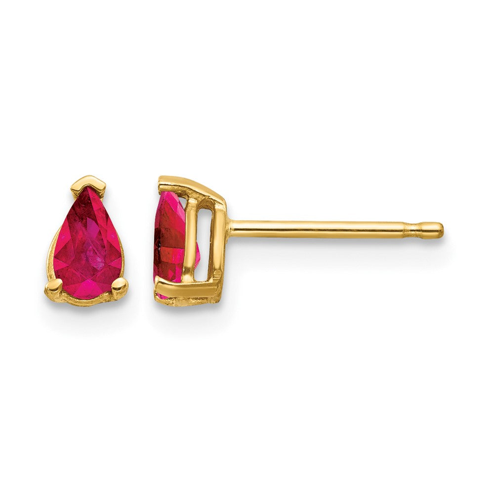 14k Ruby Ruby Earrings