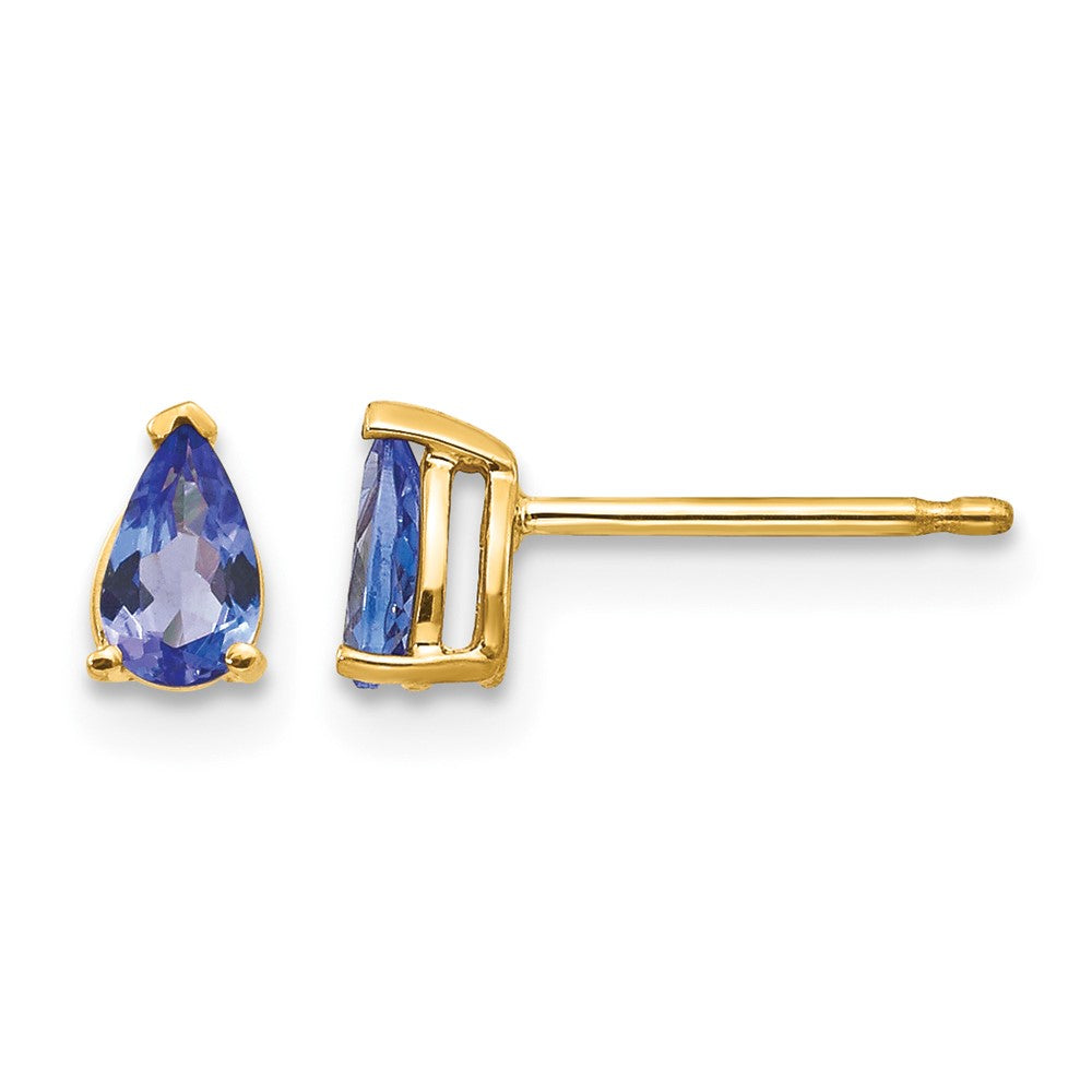 14k Tanzanite Post Earrings