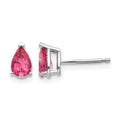 14k White Gold Pink Spinel Earrings
