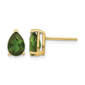 14k Green Tourmaline Earrings
