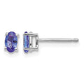 14k White Gold Tanzanite Earrings