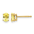 14k Yellow Sapphire Earrings