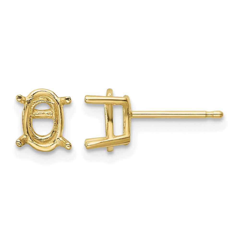 14k 7x5 Oval Earring Mountings