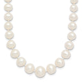 14k 4-8mm White Freshwater Cultured Pearl Graduated Necklace