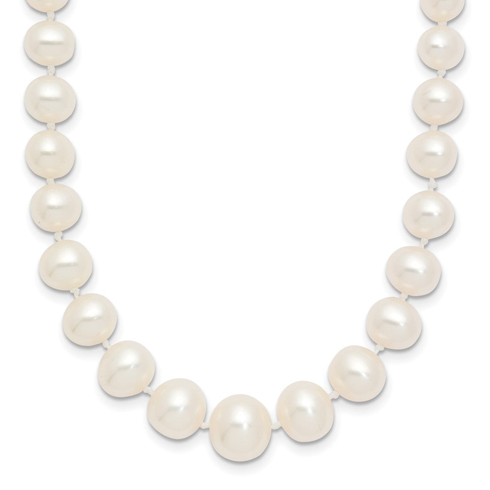14k 4-8mm White Freshwater Cultured Pearl Graduated Necklace