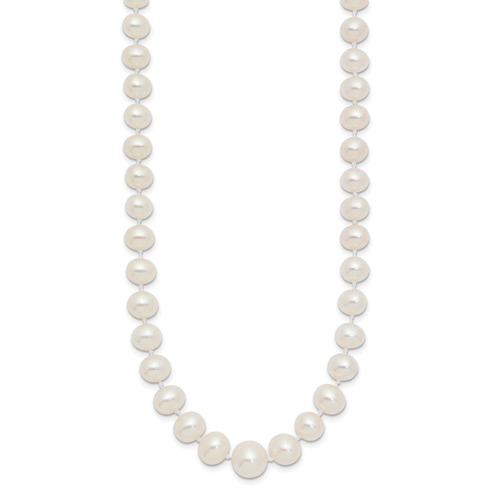 14k 4-9mm White Freshwater Cultured Pearl Graduated Necklace