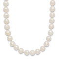 14k 6-7mm White Semi Round Freshwater Cultured Pearl Necklace