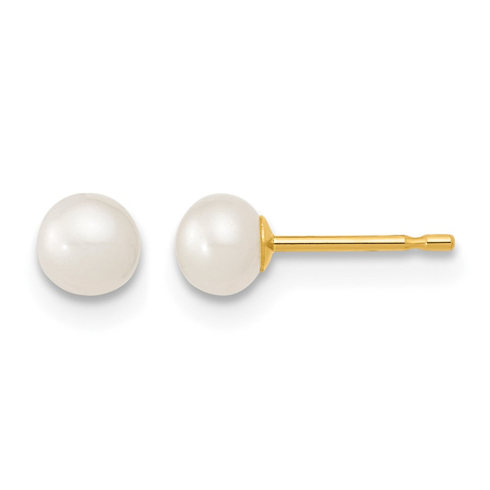 14k 4-5mm FW Cultured Pearl 5 w/1 ext Bracelet 14 w/1 ext Neck Earring Set
