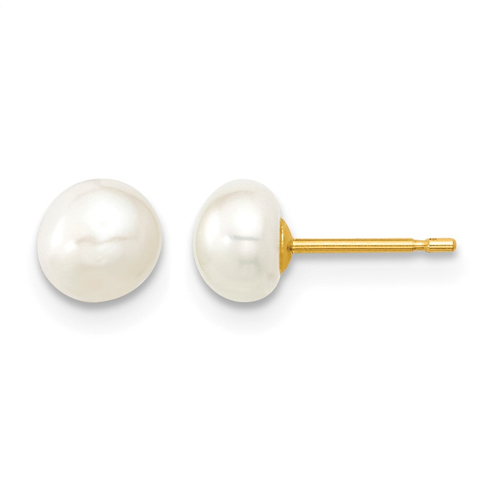 14k 5-6mm FW Cultured Pearl 5in Bracelet, 14in Necklace & Earring Set