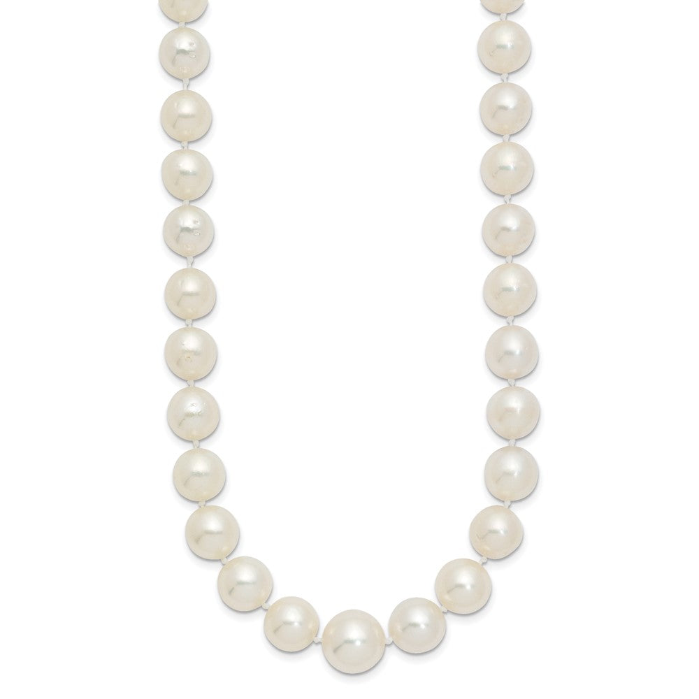 14k 9.5-12mm White Saltwater Cultured South Sea Graduated Pearl Necklace