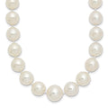 14k 9.5-12mm White Saltwater Cultured South Sea Graduated Pearl Necklace