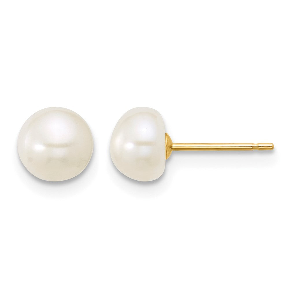 14k 6-7mm White FW Cultured Pearl 18in. Necklace 7.25 Bracelet Earring Set
