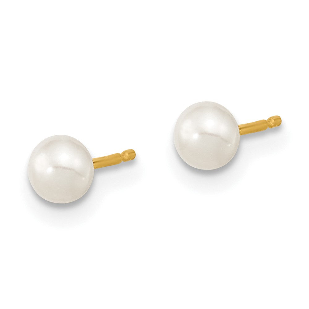 14k 3-4mm FW Cultured Pearl 14in Necklace, 5in. Bracelet & Earring Set