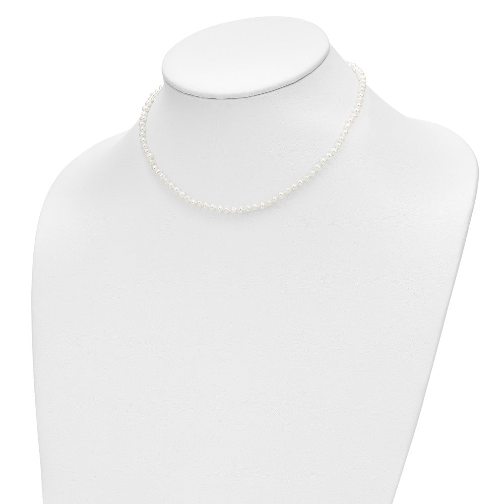 14k 3-4mm FW Cultured Pearl 14in Necklace, 5in. Bracelet & Earring Set