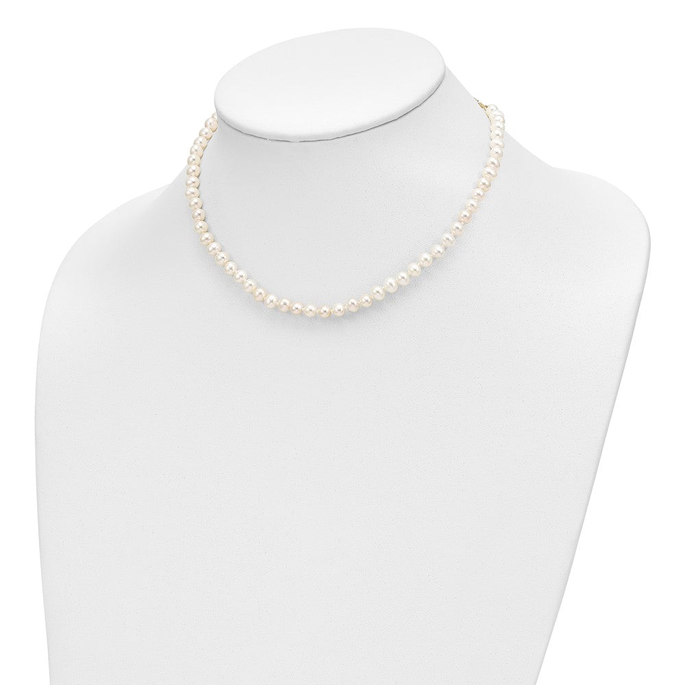 14k 4-5mm FW Cultured Pearl, 14in Necklace, 5\ Bracelet & Earring Set"