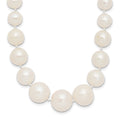 14k 7-11mm White Freshwater Cultured Pearl Graduated Necklace