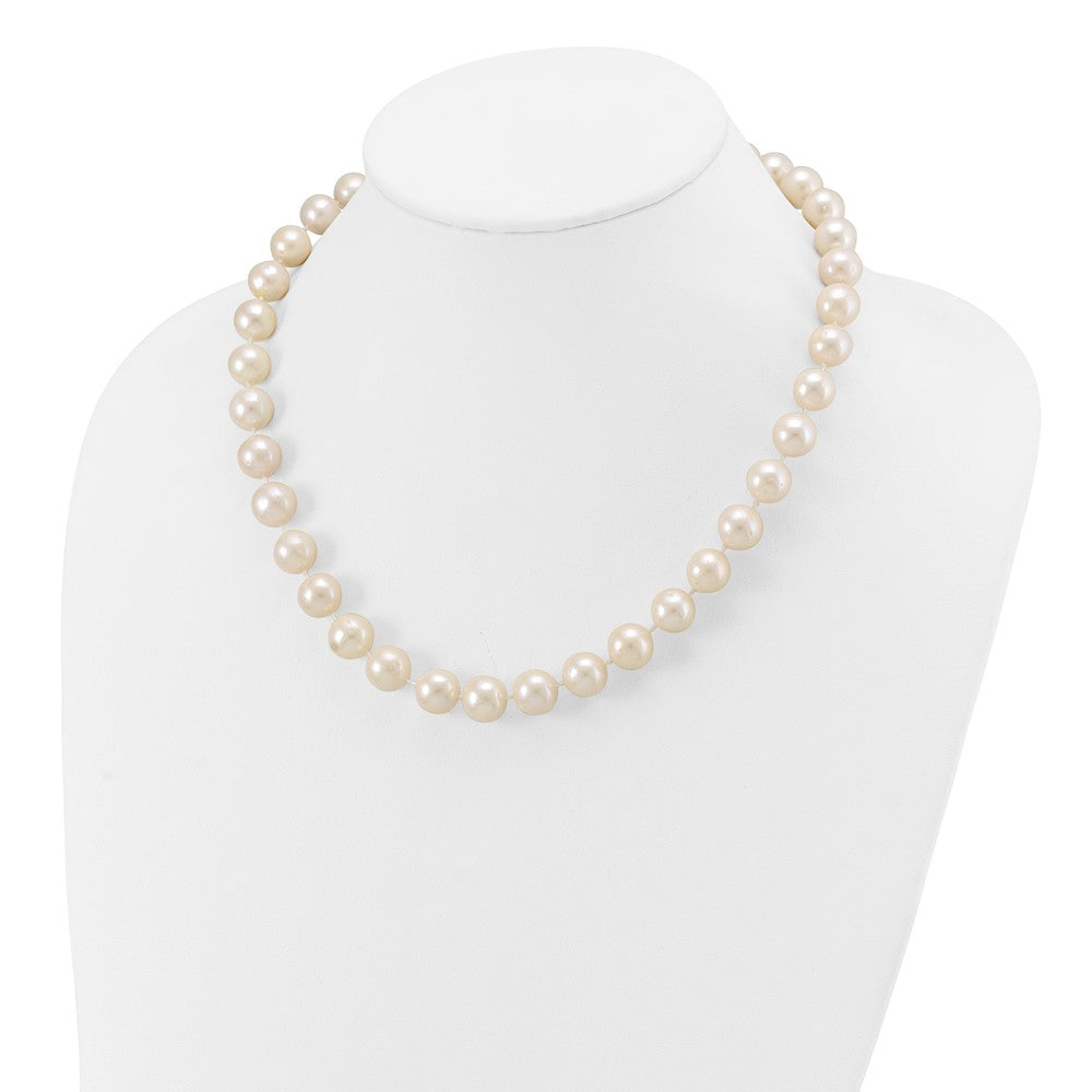 14k 11-12mm White Near Rnd Freshwater Cultured Pearl 18in Necklace