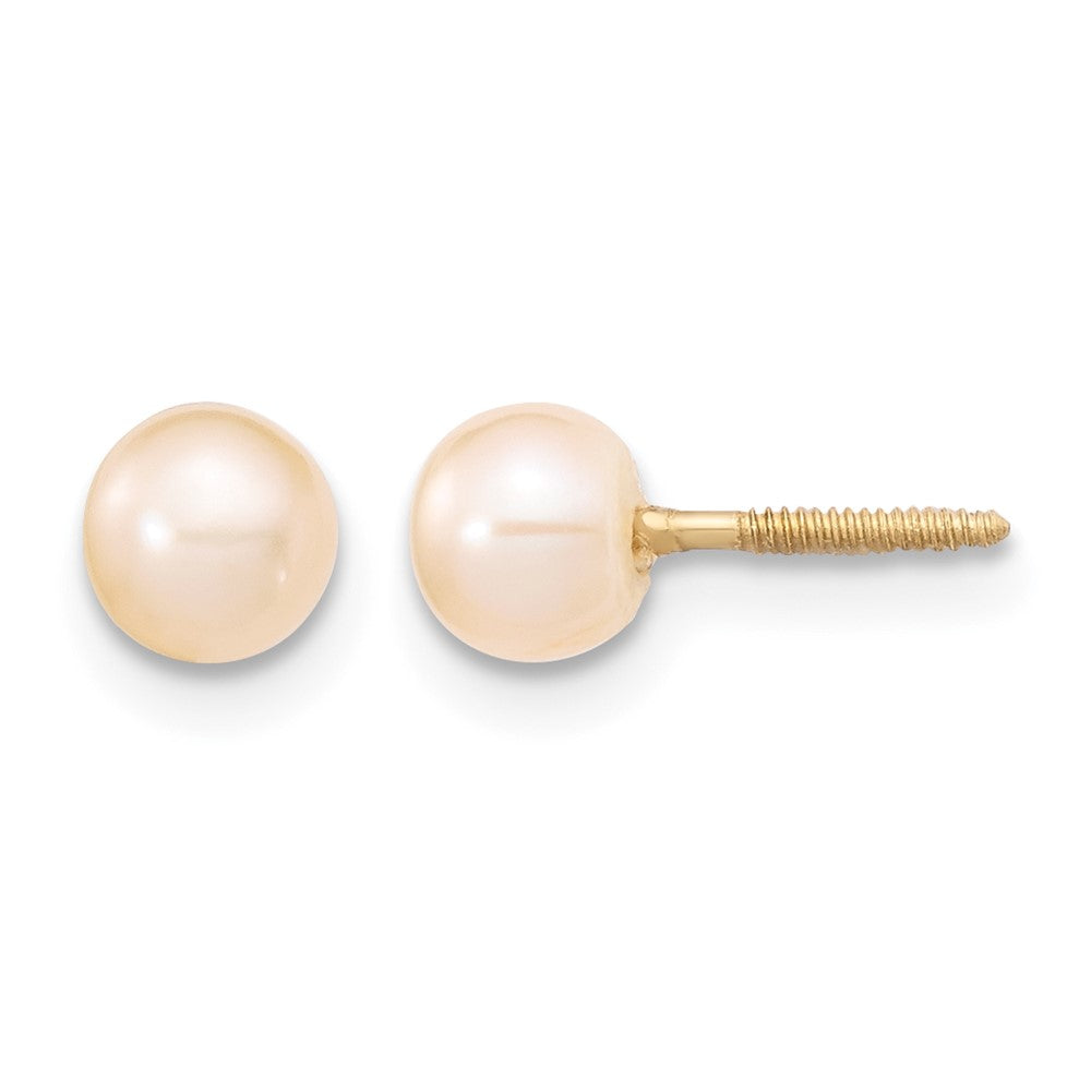 14K Madi K 4-5mm Pink FW Cultured Pearl 5.5\\" Bracelet & Earrings Set"