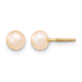 14K Madi K 4-5mm Pink FW Cultured Pearl 5.5\\" Bracelet & Earrings Set"