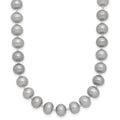 14k 6-7mm Near Round Grey Freshwater Cultured Pearl Bracelet