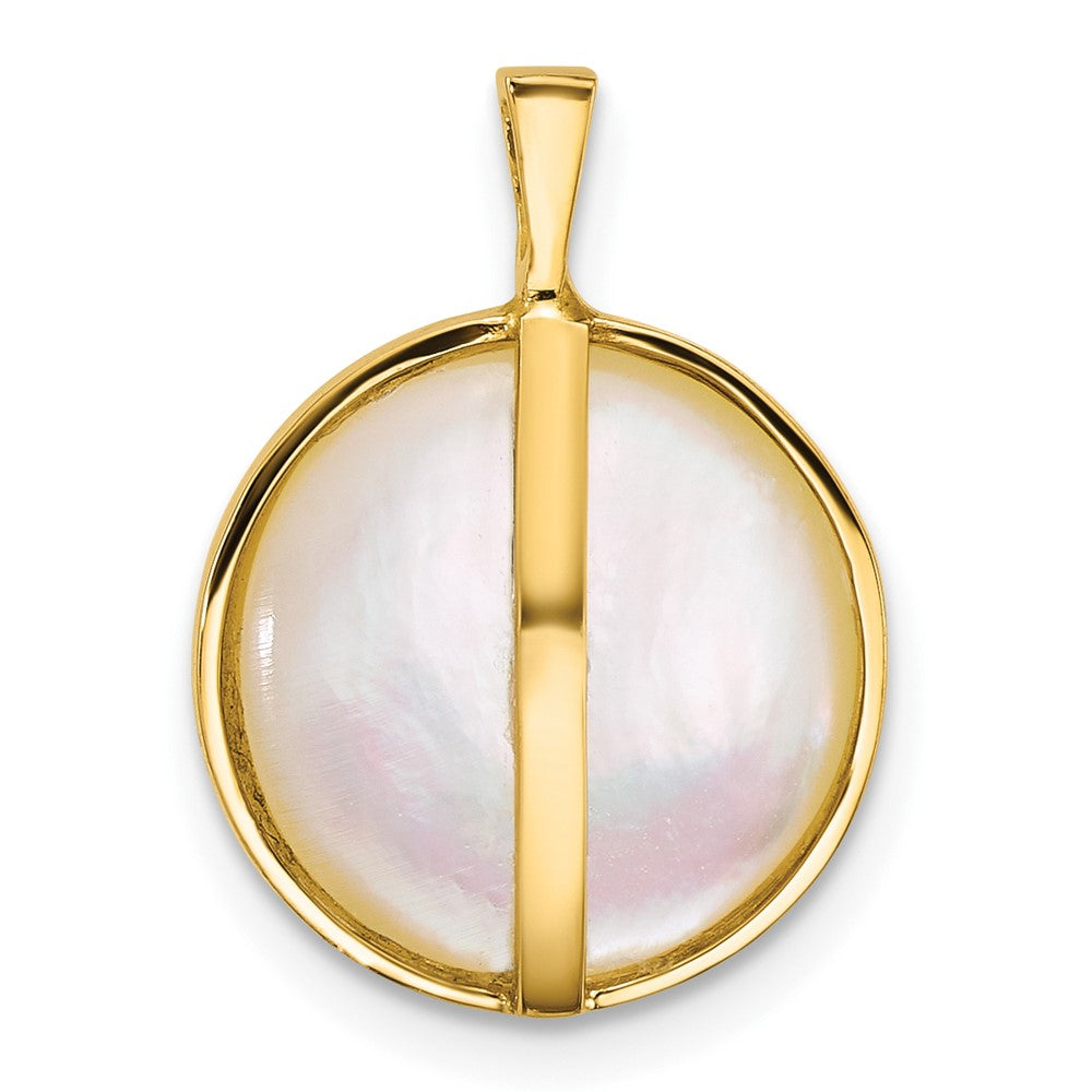 14k 12-13mm Saltwater Cultured Mabe Pearl Pendant