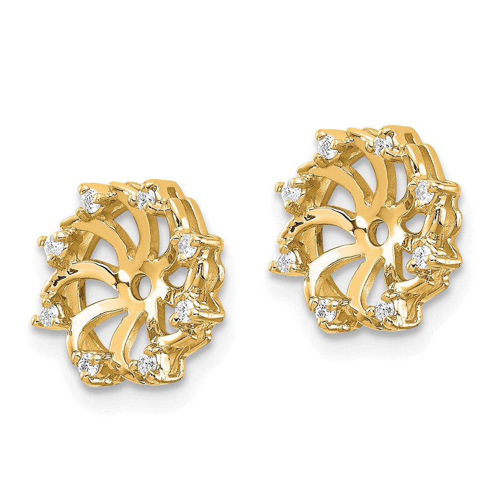 14k AAA Diamond Earring Jacket