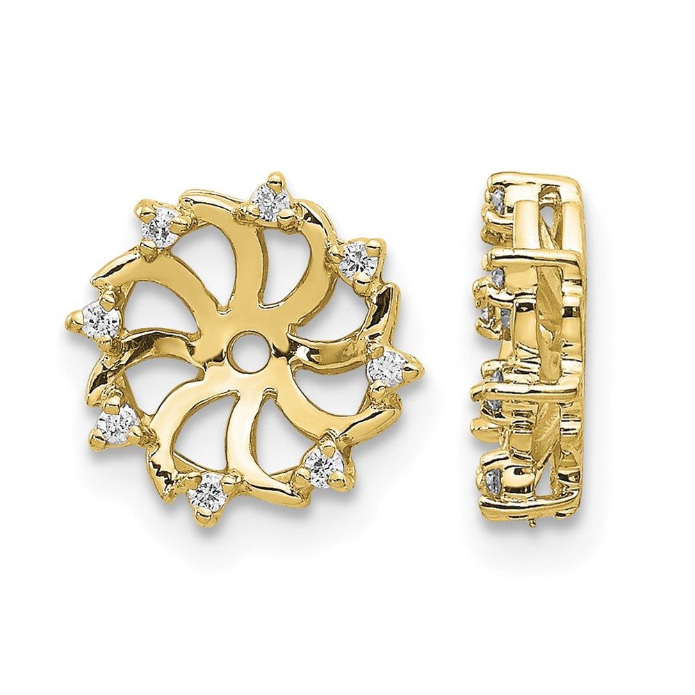 14k A Diamond Earring Jacket