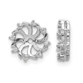 14k White Gold VS Diamond Earring Jacket
