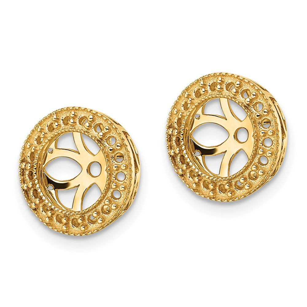 14k Diamond Earring Jacket Mountings