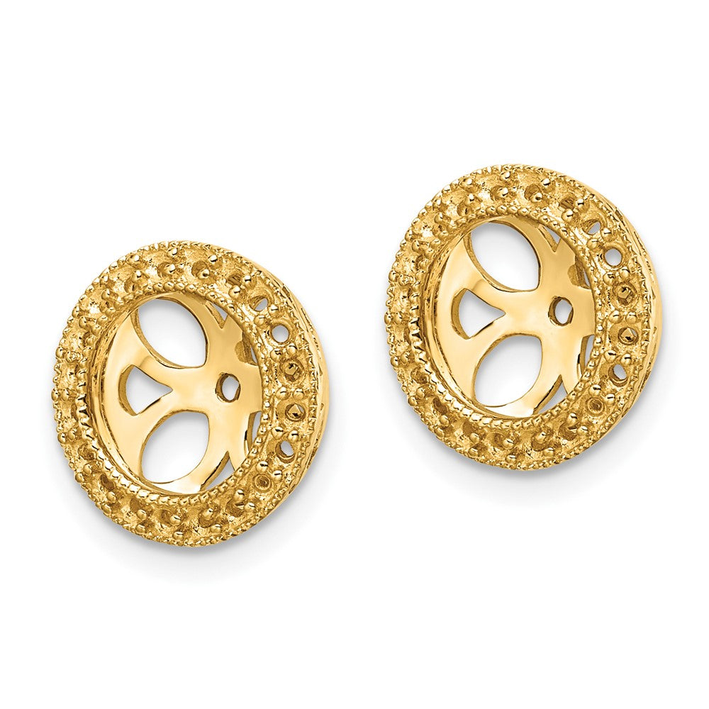 14k Diamond Earring Jacket Mountings