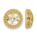 14k Diamond Earring Jacket Mountings