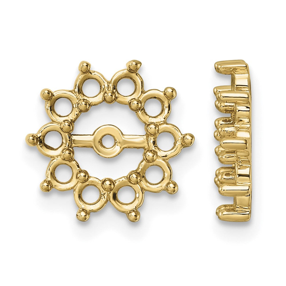 14K Fancy Diamond Earring Jacket Mountings