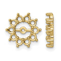 14K Fancy Diamond Earring Jacket Mountings