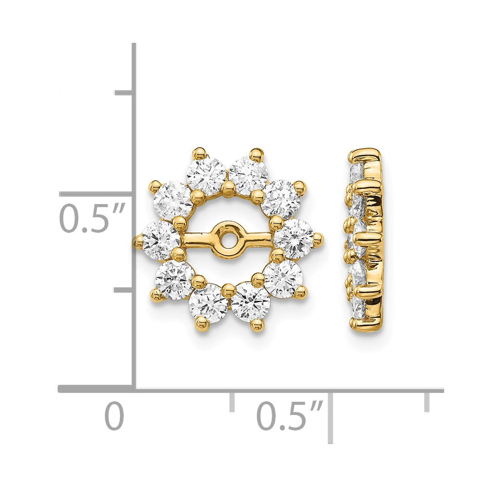 14k VS Fancy Diamond Earring Jacket