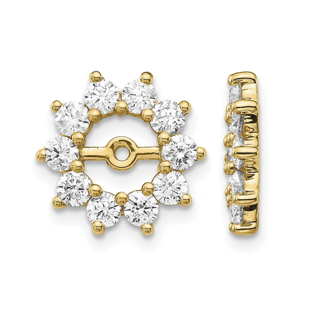 14k AAA Fancy Diamond Earring Jacket