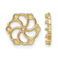 14k Diamond Earring Jacket Mountings