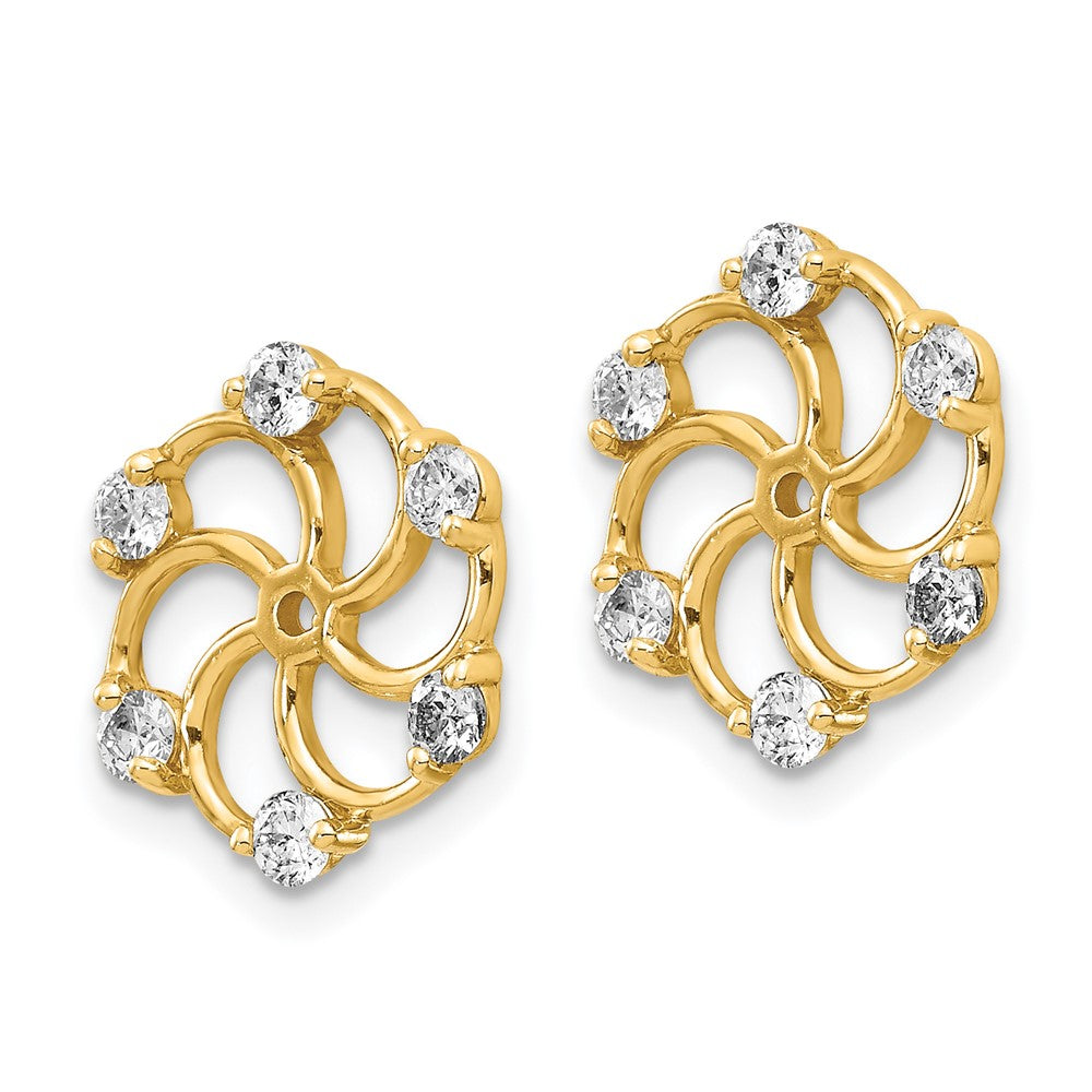 14k AA Diamond Earring Jacket
