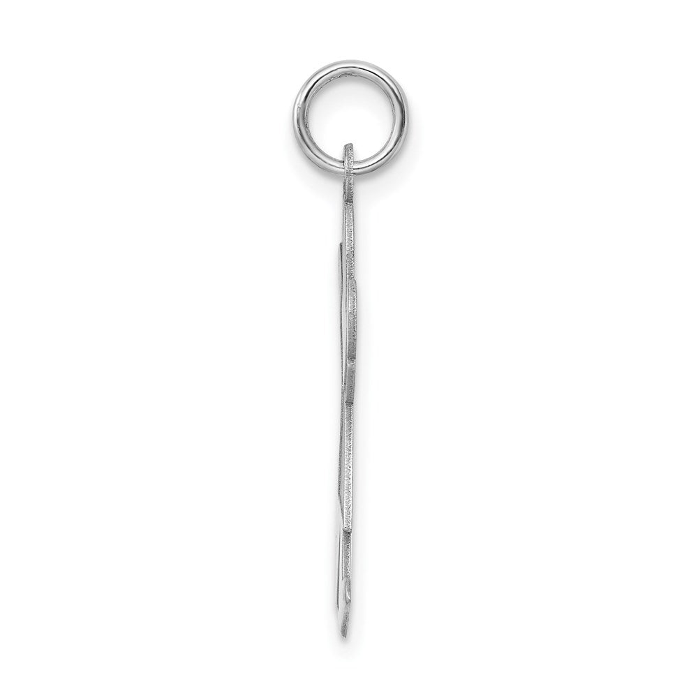 Sterling Silver Rhodium-plated Joy Kid Charm