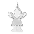 Sterling Silver Rhodium-plated Love Kid Charm