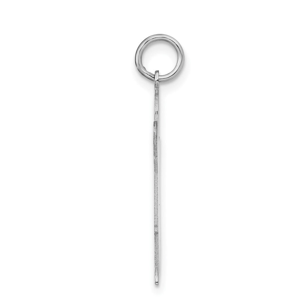 Sterling Silver Rhodium-plated Kid Charm