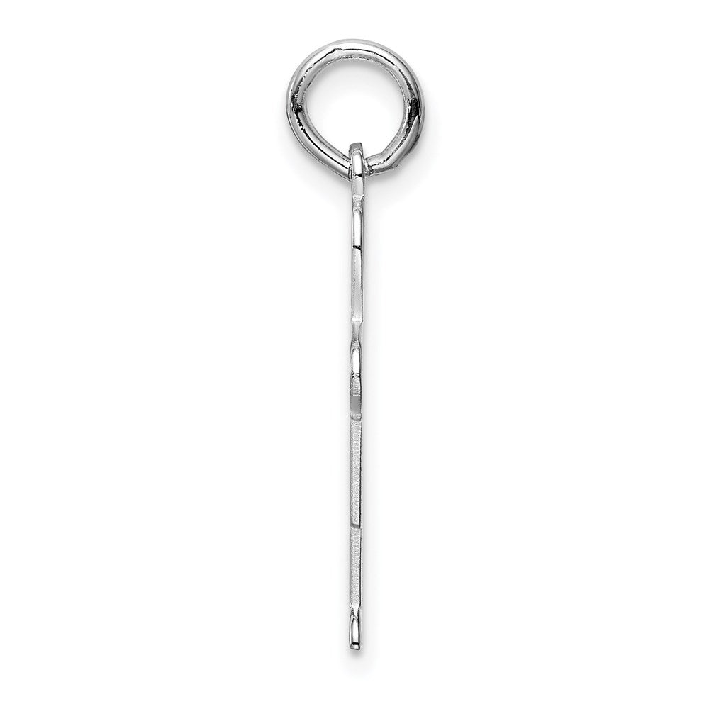Sterling Silver Rhodium-plated Kid Charm