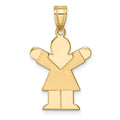 14k Girl Charm